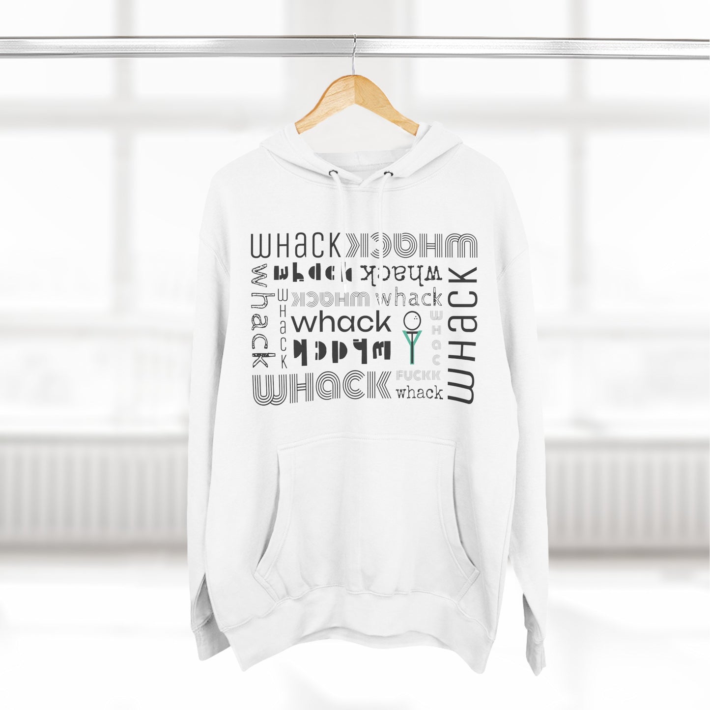 3OT GolfTee WHACK F*ck Abstract Unisex Pullover Hoodie [Front Print]