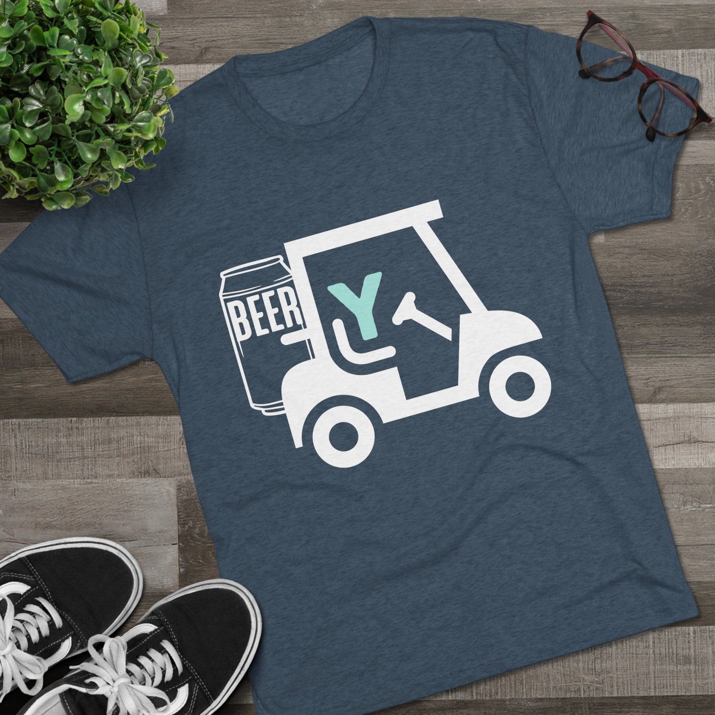 3OT Golf - Beer Cart Unisex Crew Tee (TRI-BLEND)