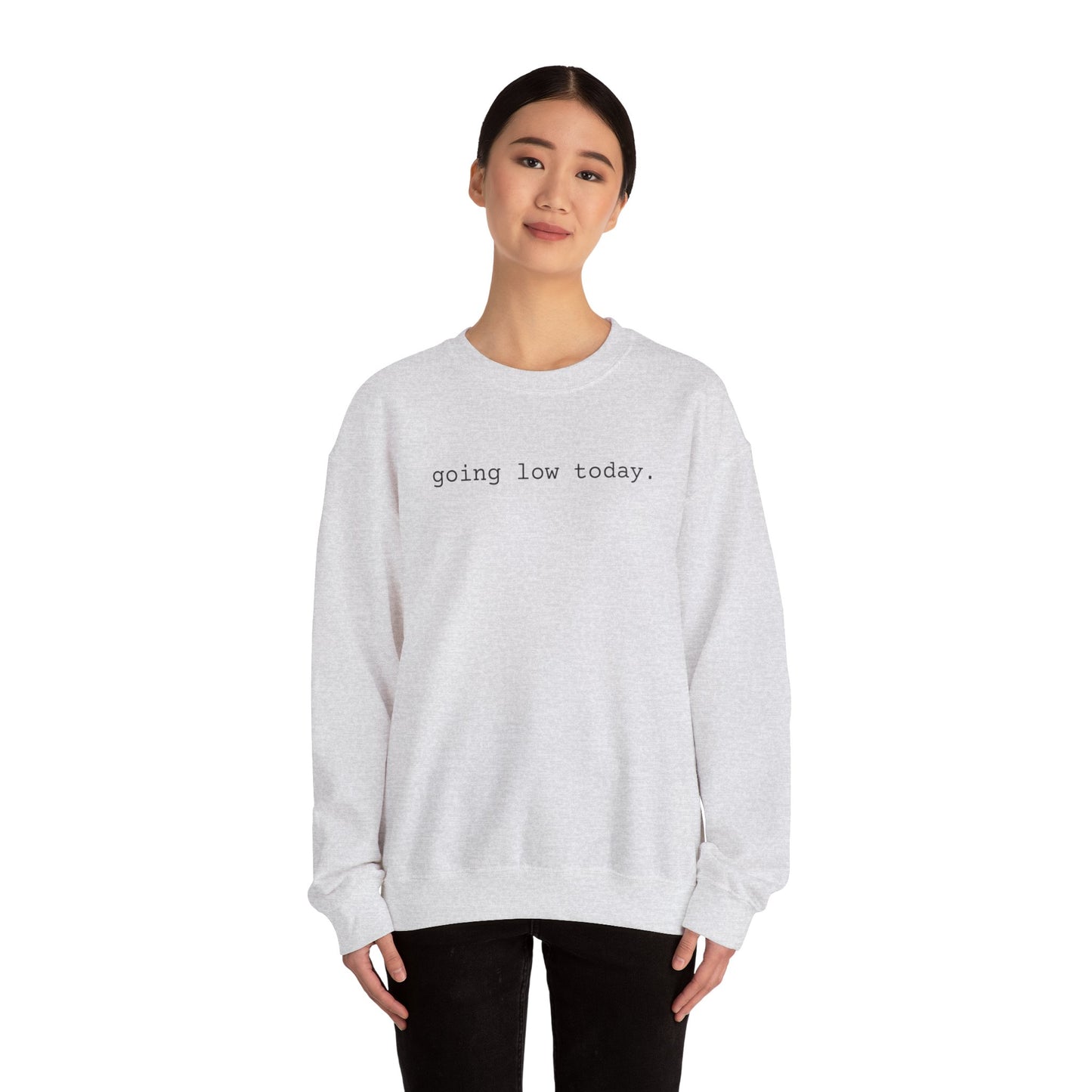 3OT "going low today" Unisex Crewneck Sweatshirt [front print & back logo]