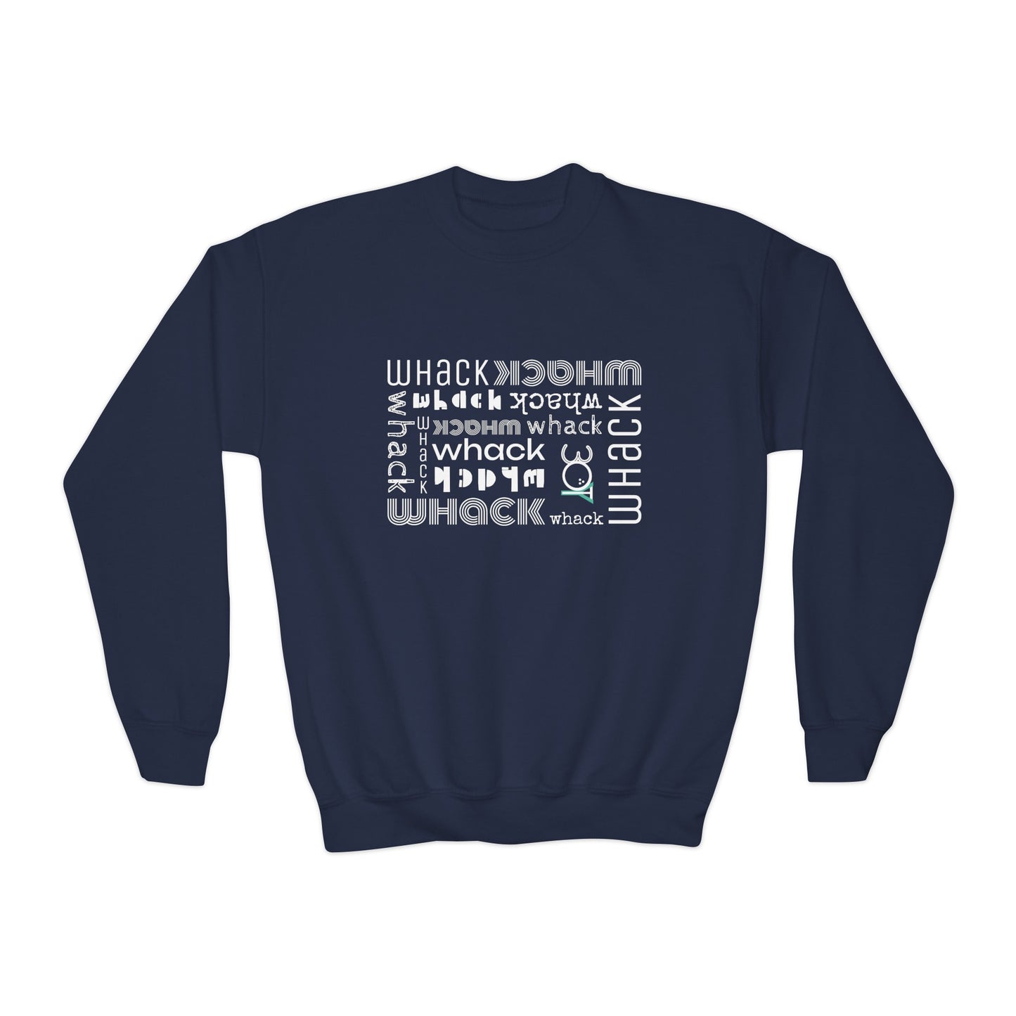 Kids 3OT Small Logo WHACK Youth Crewneck Sweatshirt