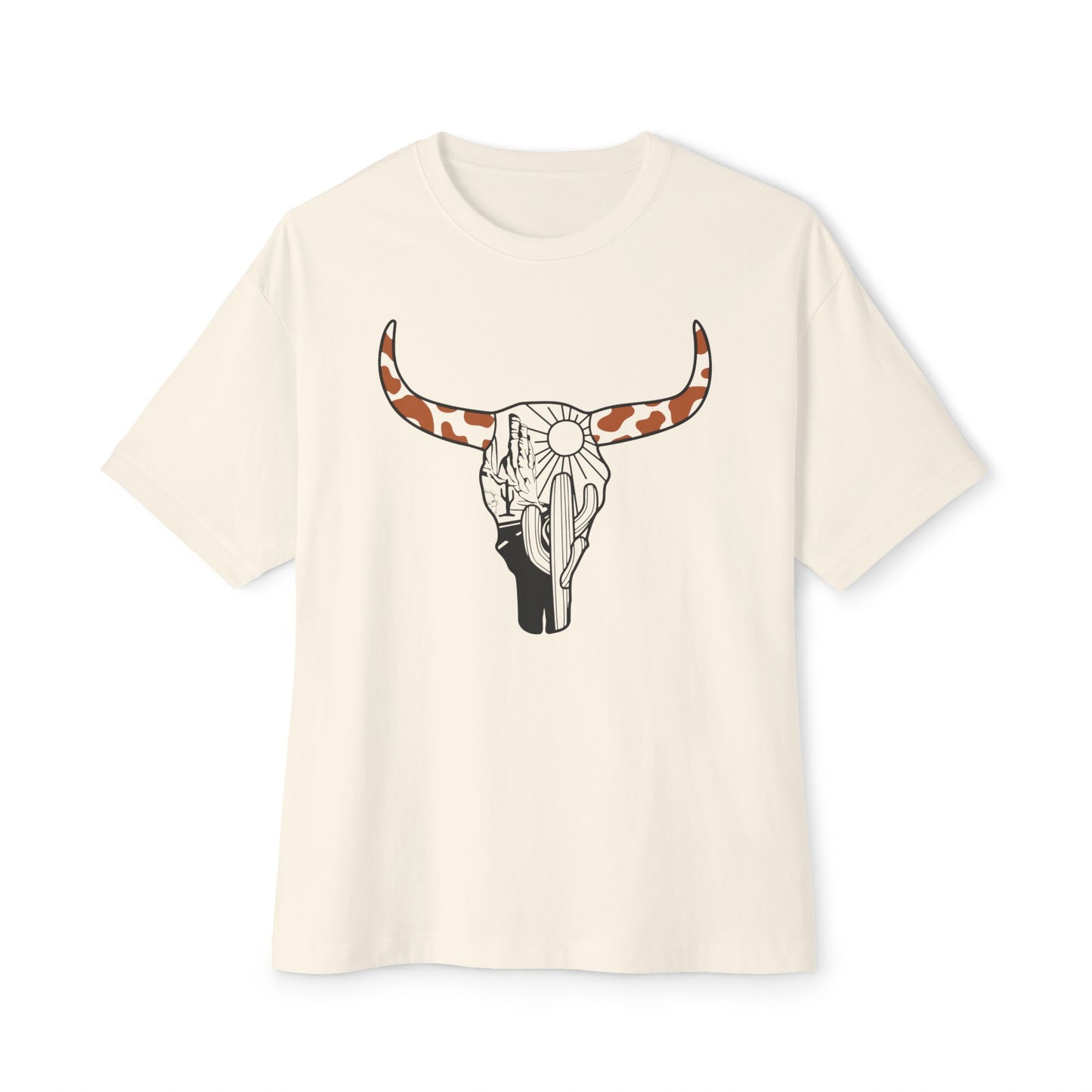 Bull Head Graphic Unisex Oversized T-Shirt