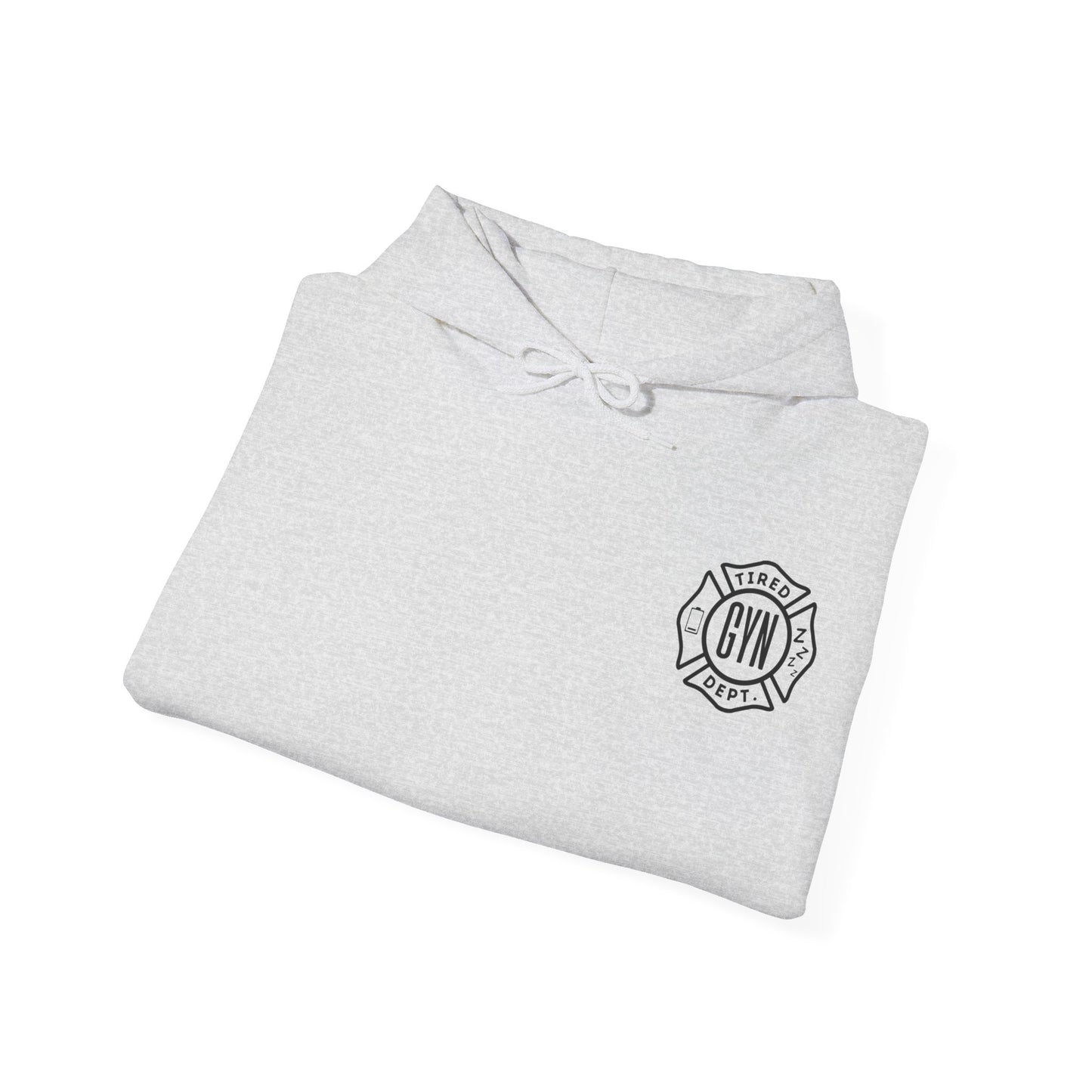 GYN Lyfestyle "Tired Department" Unisex Heavy Blend™ Hooded Sweatshirt