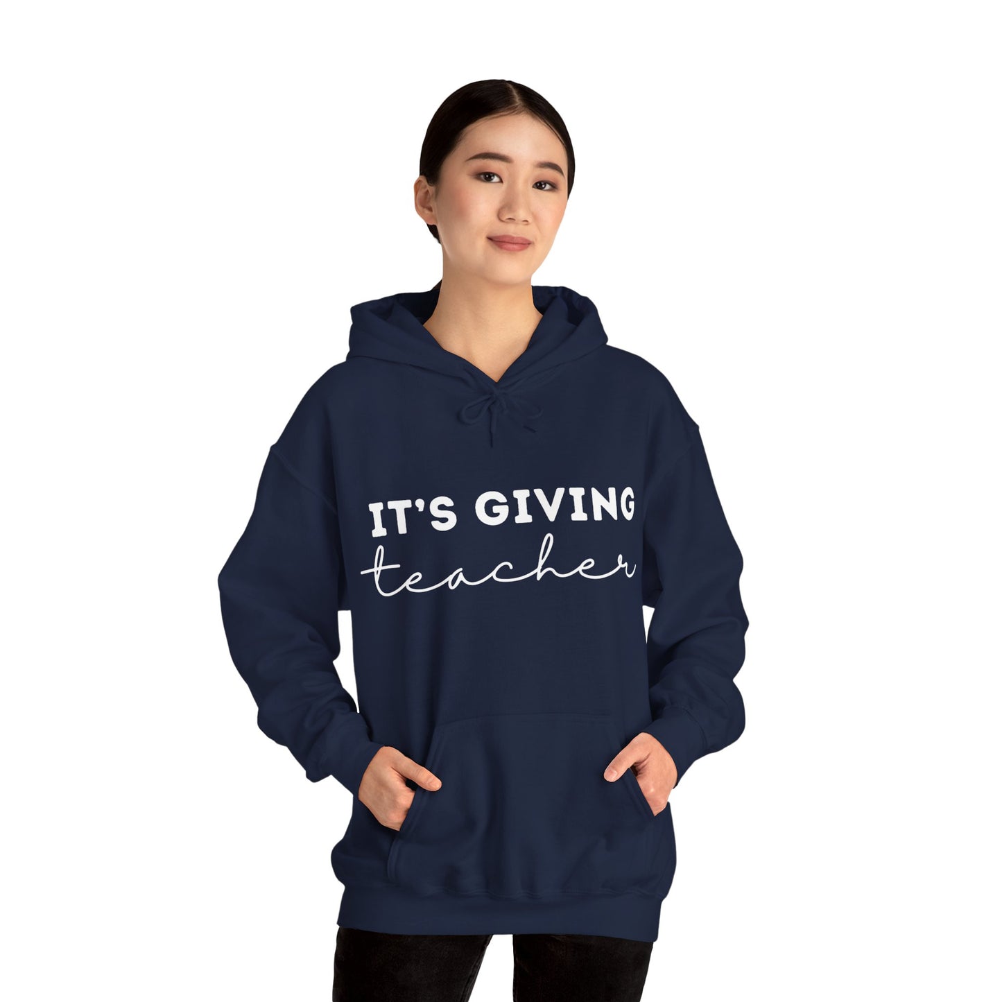 "It's Giving Teacher" Unisex Heavy Blend™ Hooded Sweatshirt