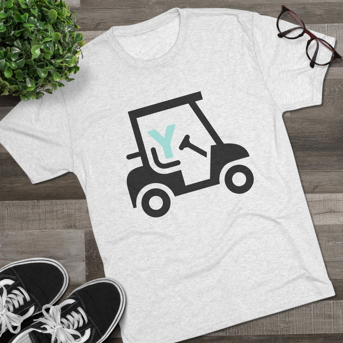 3OT Golf Cart Unisex Crew Tee (TRI-BLEND)