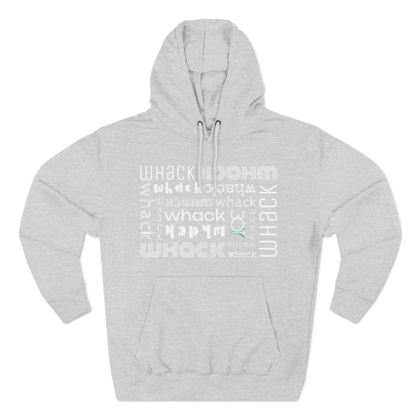 3OT Small Logo WHACK F*ck Abstract Unisex Pullover Hoodie [Front Print]