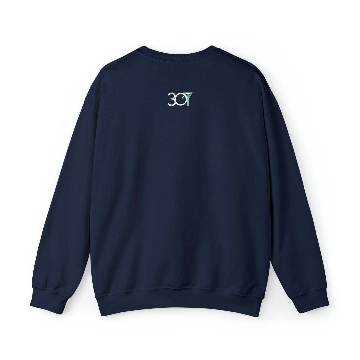 3OT WHACK F*CK Left Hand Golfer Unisex Crewneck Sweatshirt [front print & back logo]