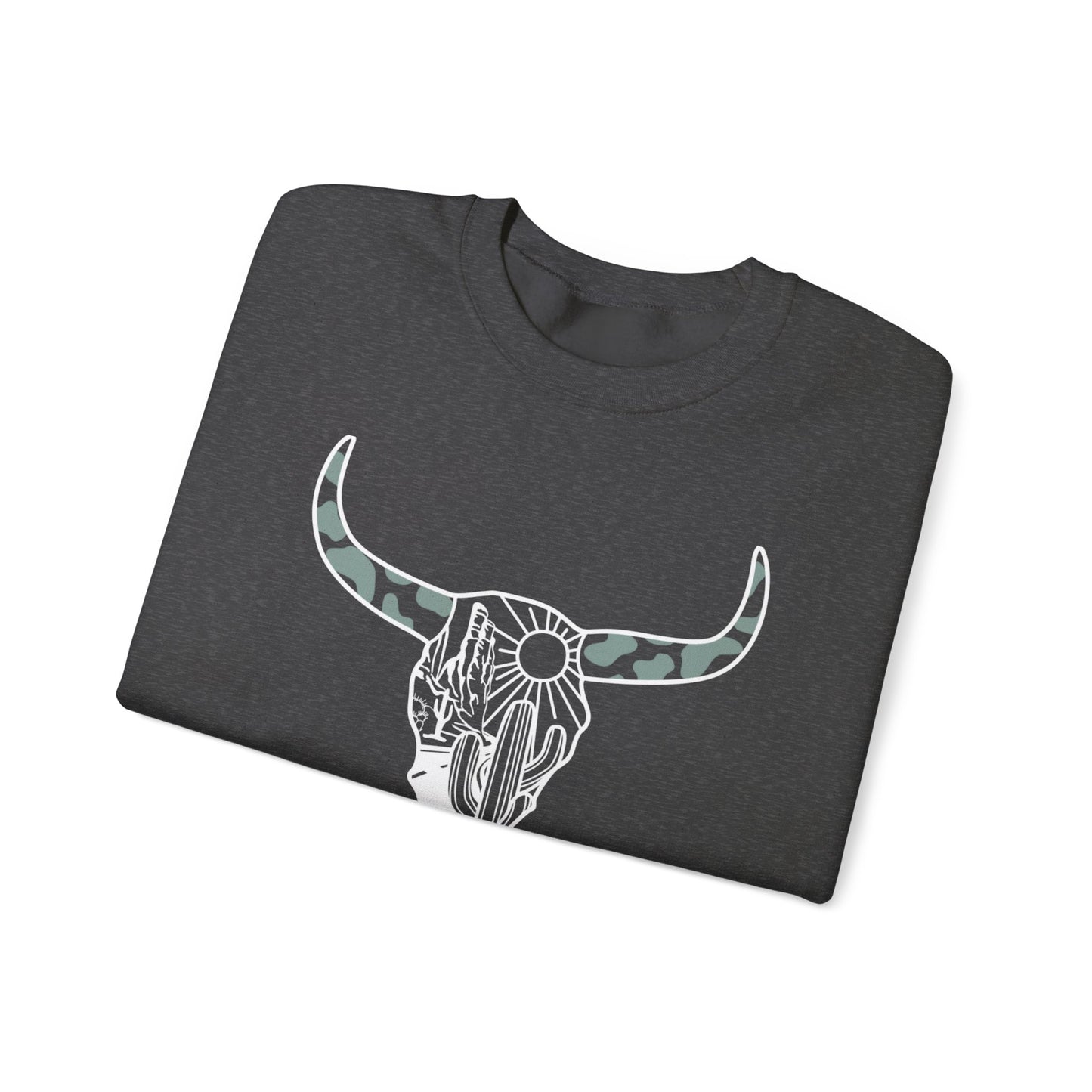 Bull Head Graphic Unisex Crewneck Sweatshirt