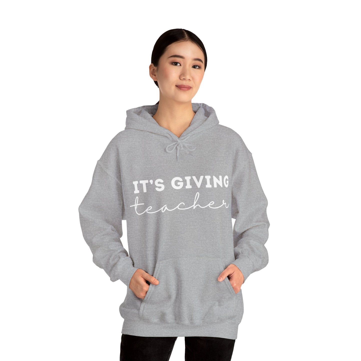 "It's Giving Teacher" Unisex Heavy Blend™ Hooded Sweatshirt