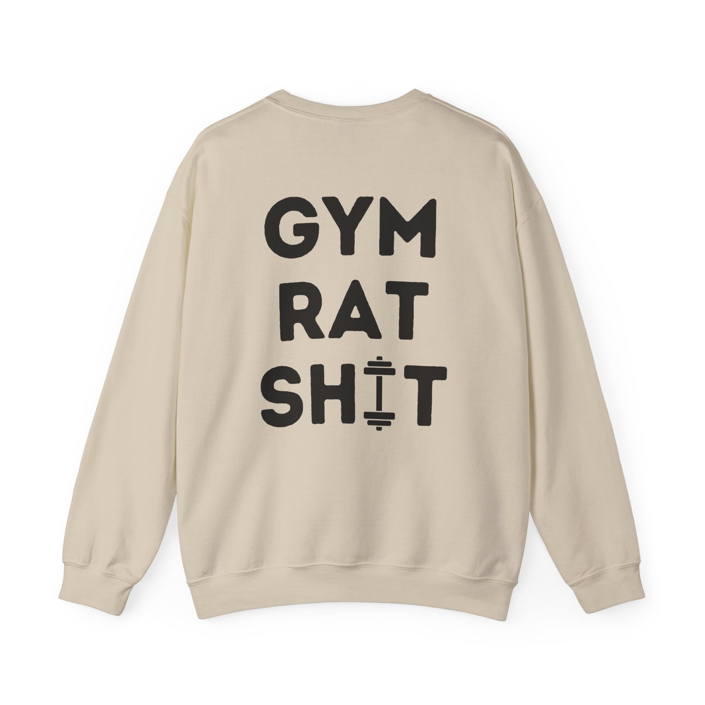 GYN Lifting Club "GYM RAT SH*T" Pump Cover (small side logo with back print) Unisex Sweatshirt