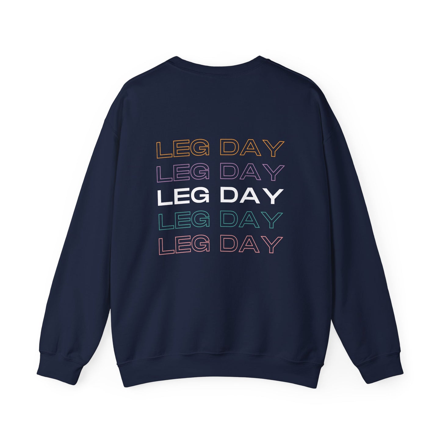 GYN Lifting Club "Leg Day" Pump Cover (Small Logo with back print) Unisex Sweatshirt