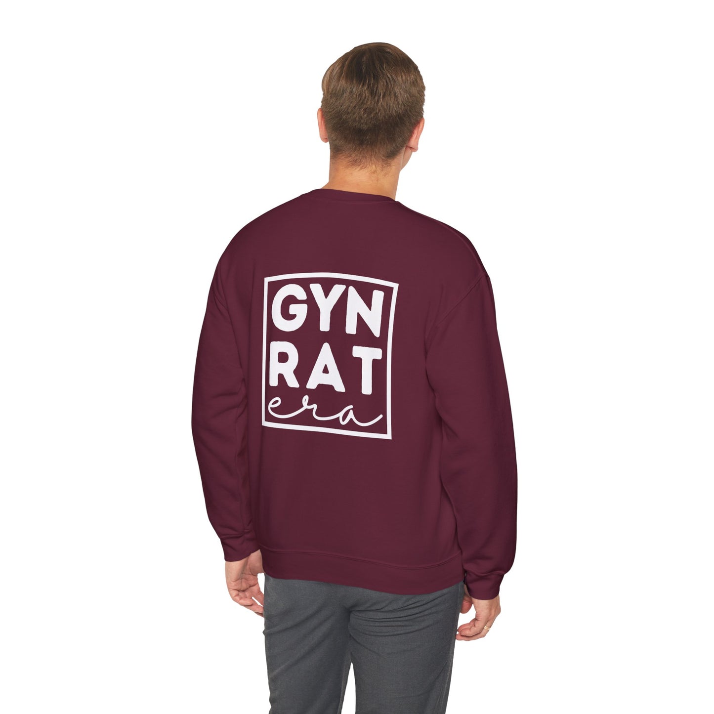 GYN Lifting Club "GYN Rat Era" Pump Cover (small front logo with back print) Unisex Sweatshirt