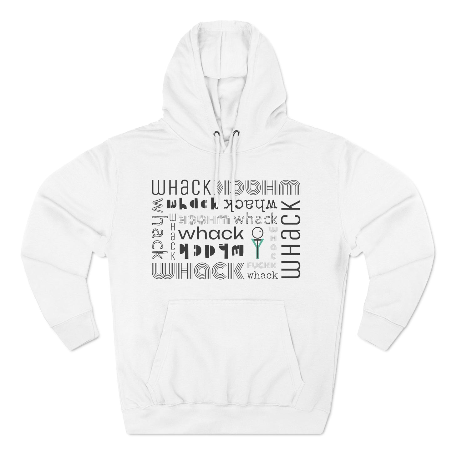 3OT GolfTee WHACK F*ck Abstract Unisex Pullover Hoodie [Front Print]