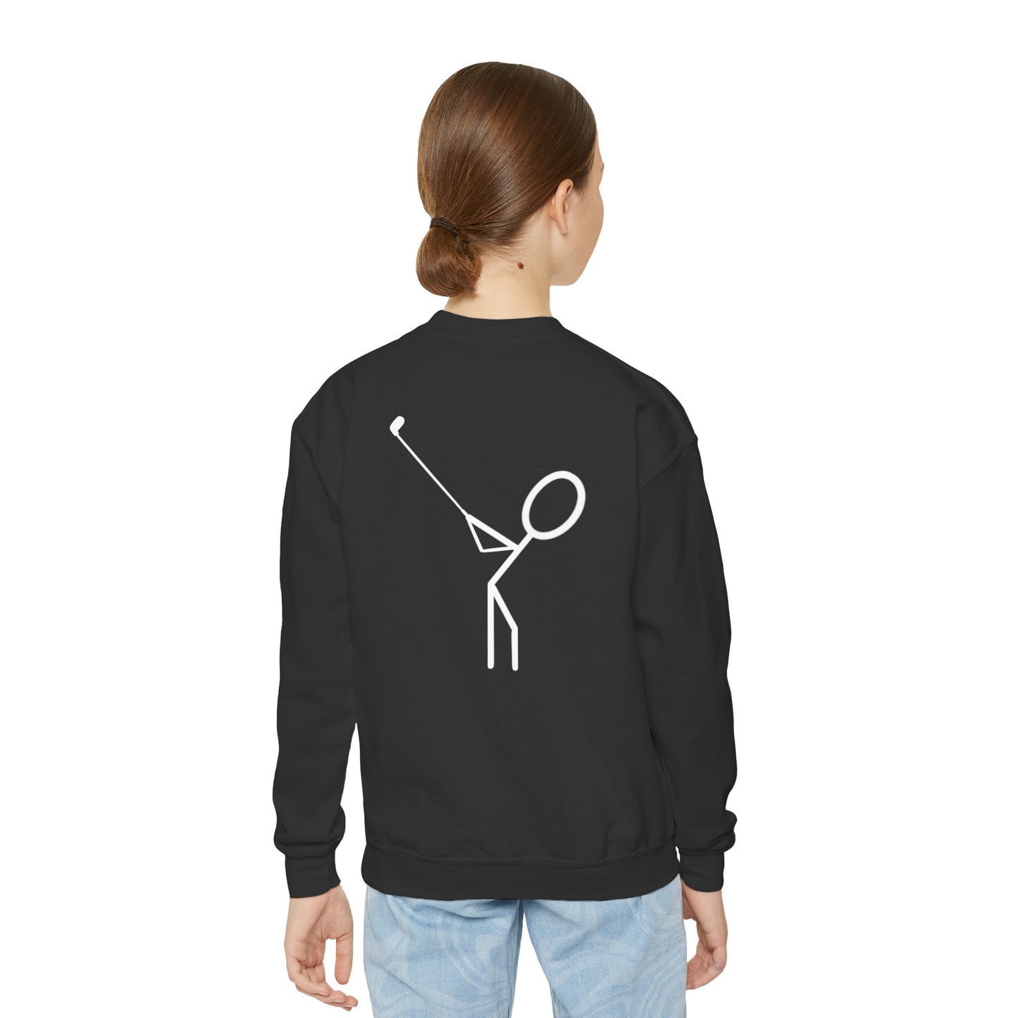 Kids 3OT Full Logo Right Hand Golfer Youth Crewneck Sweatshirt