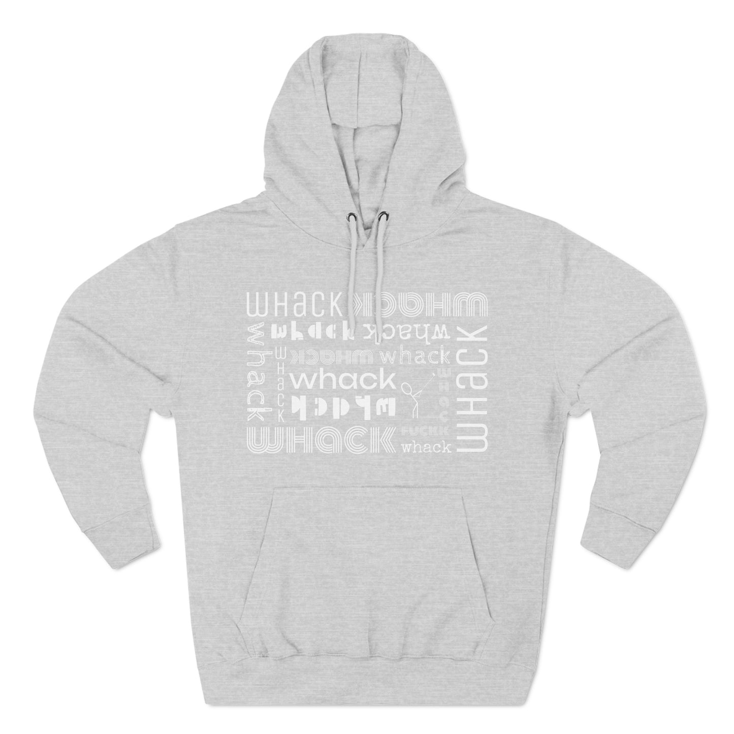 3OT Left Hand Golfer WHACK F*ck Abstract Unisex Pullover Hoodie [Front Print]