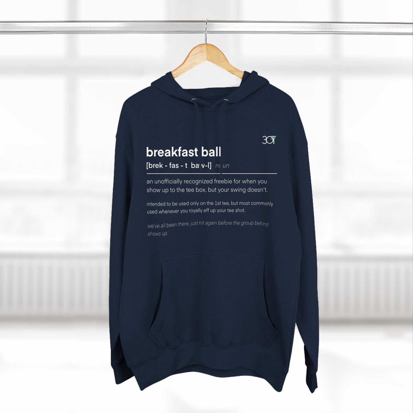 3OT Breakfast Ball Unisex Pullover Hoodie [Front Print]