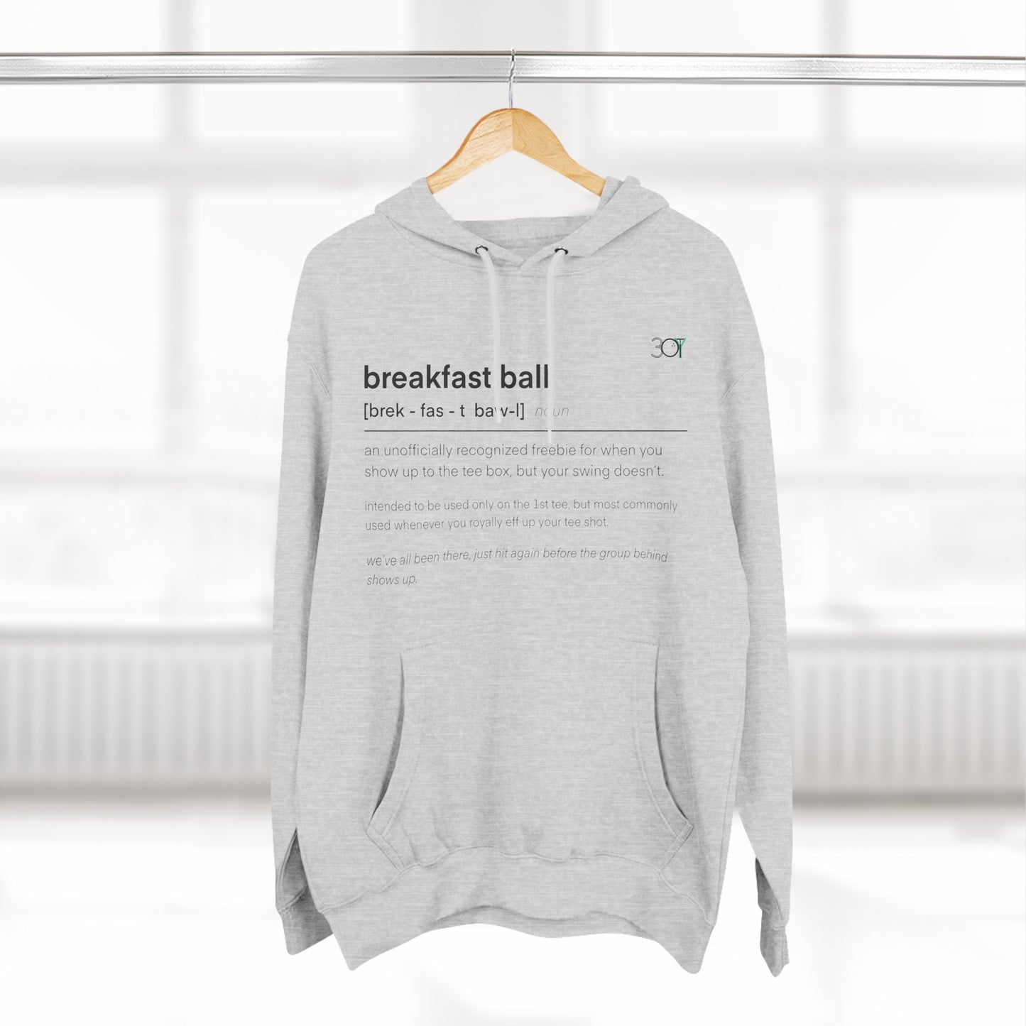 3OT Breakfast Ball Unisex Pullover Hoodie [Front Print]