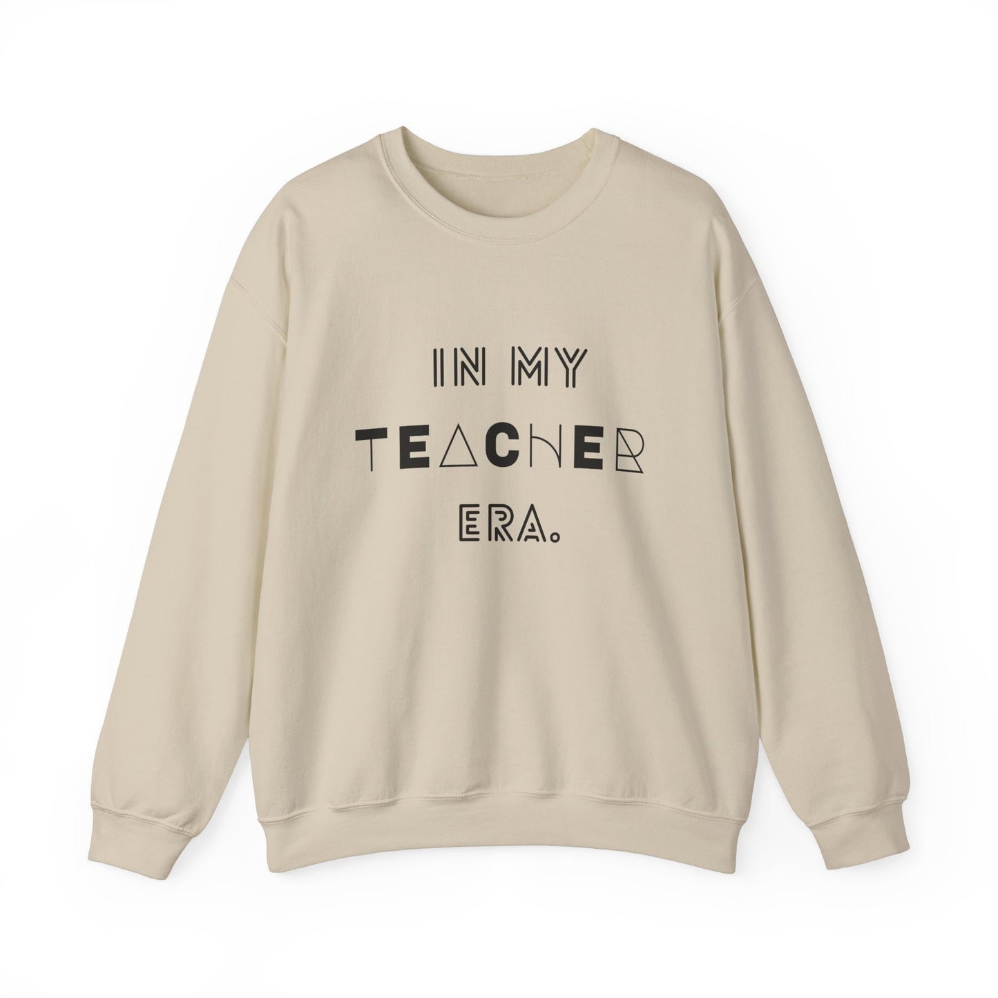 "IN MY TEACHER ERA" (with back print) Unisex Crewneck Sweatshirt