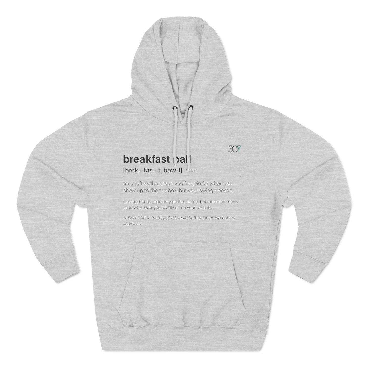 3OT Breakfast Ball Unisex Pullover Hoodie [Front Print]