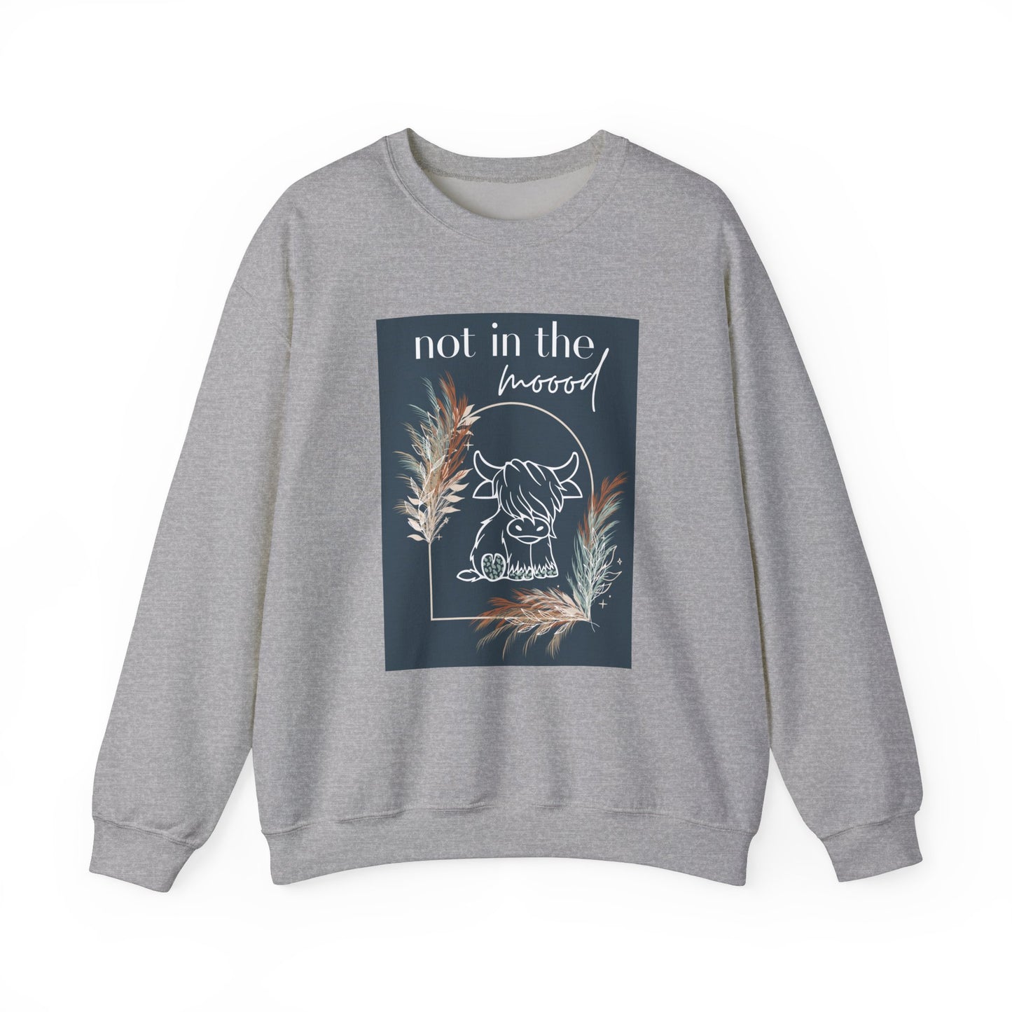 "Not in the moood" Graphic Unisex Crewneck Sweatshirt