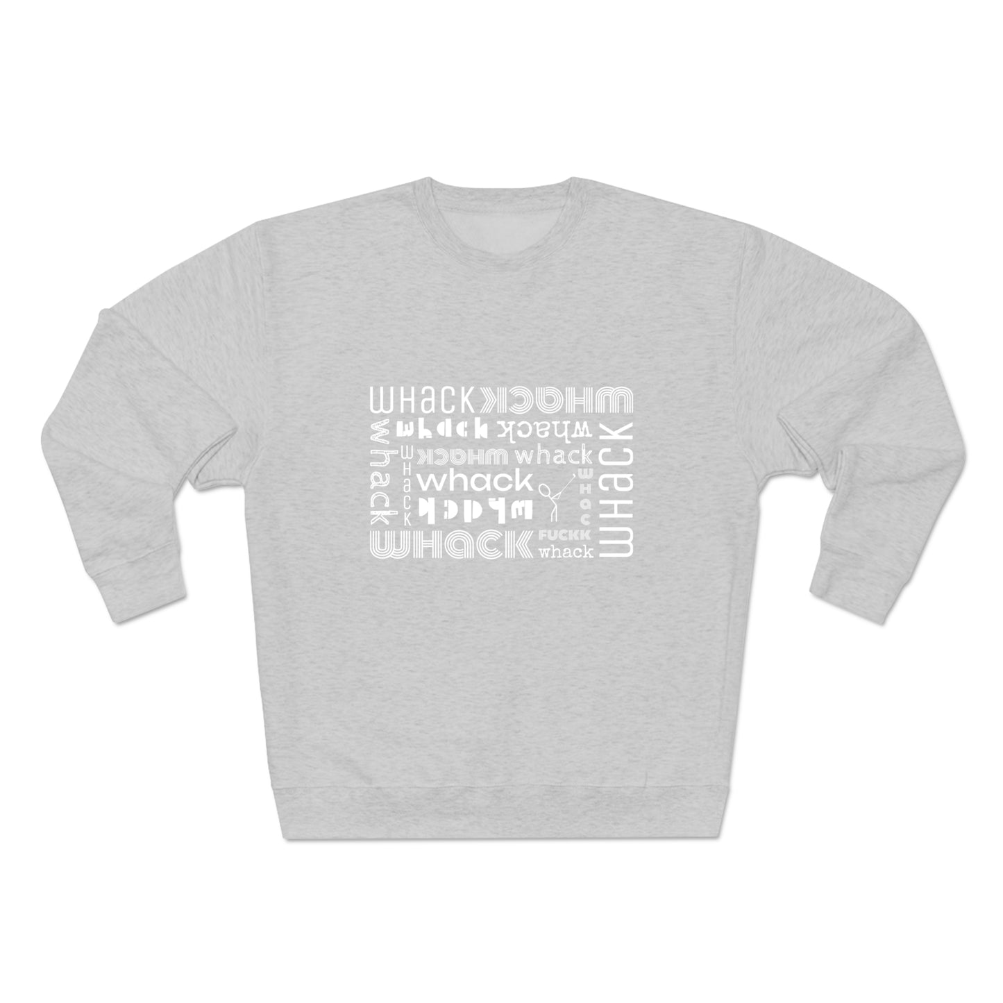 3OT WHACK F*ck Left Hand Golfer Unisex Crewneck Sweatshirt [front print & back logo]