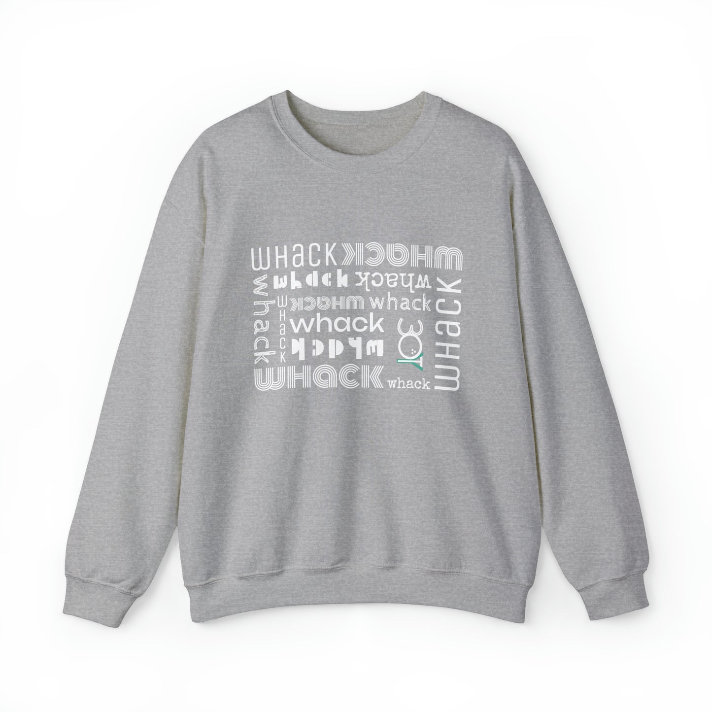 3OT WHACK F*CK Unisex Crewneck Sweatshirt [front print & back logo]