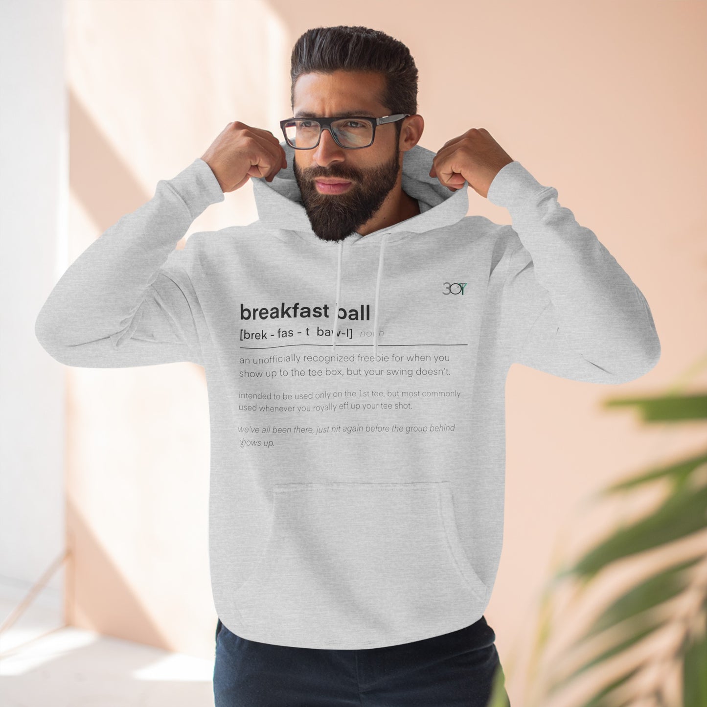 3OT Breakfast Ball Unisex Pullover Hoodie [Front Print]