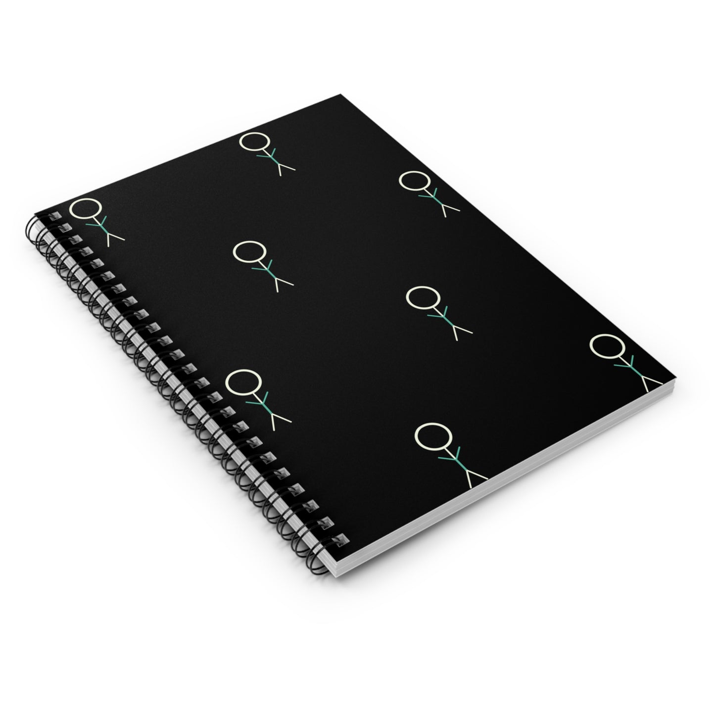 Gen Y Stickperson Spiral Notebook - Ruled Line