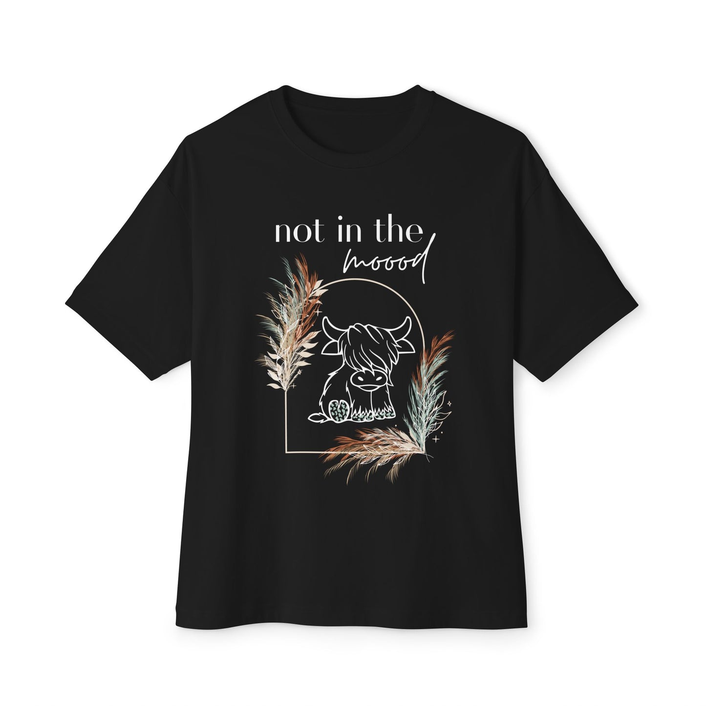 "Not in the moood" Graphic Unisex Oversized T-Shirt