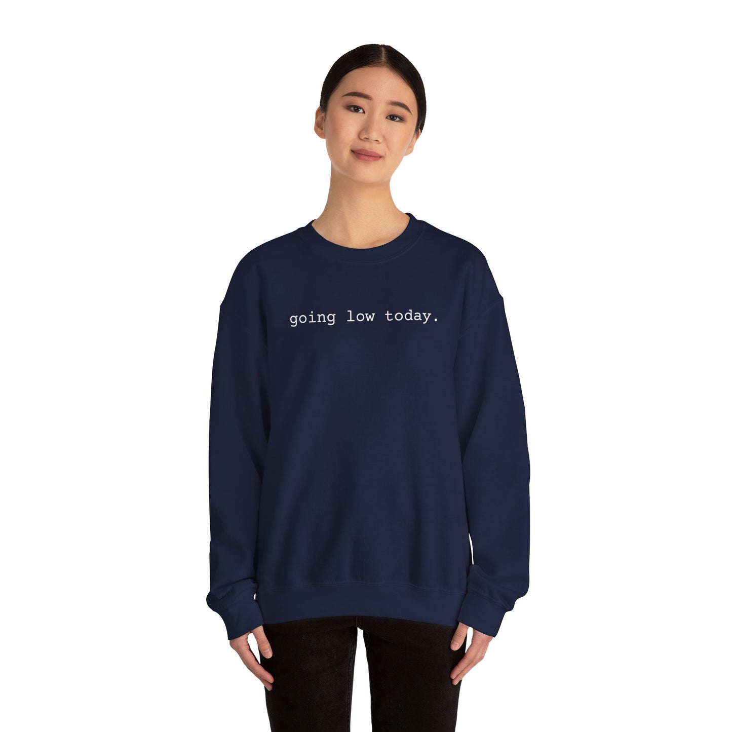 3OT "going low today" Unisex Crewneck Sweatshirt [front print & back logo]