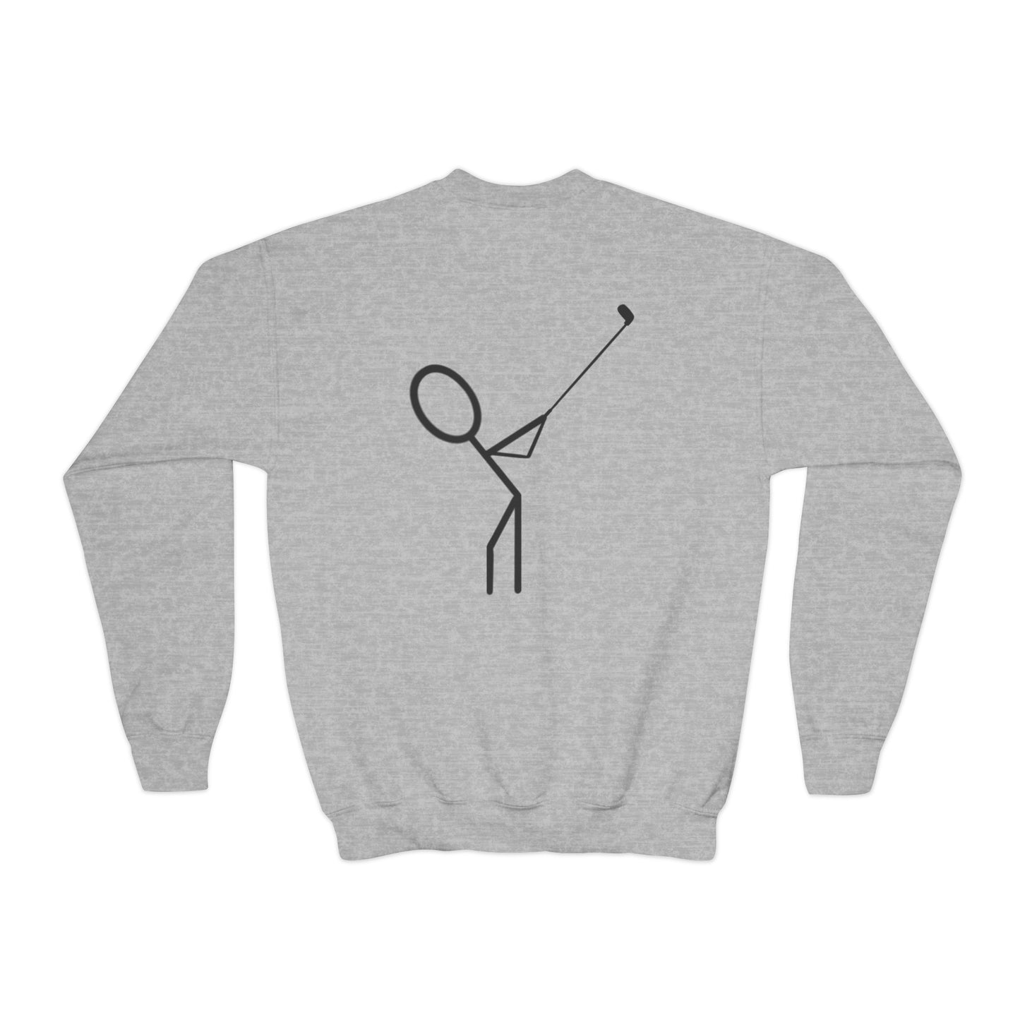 Kids 3OT Full Logo Left Hand Golfer Youth Crewneck Sweatshirt