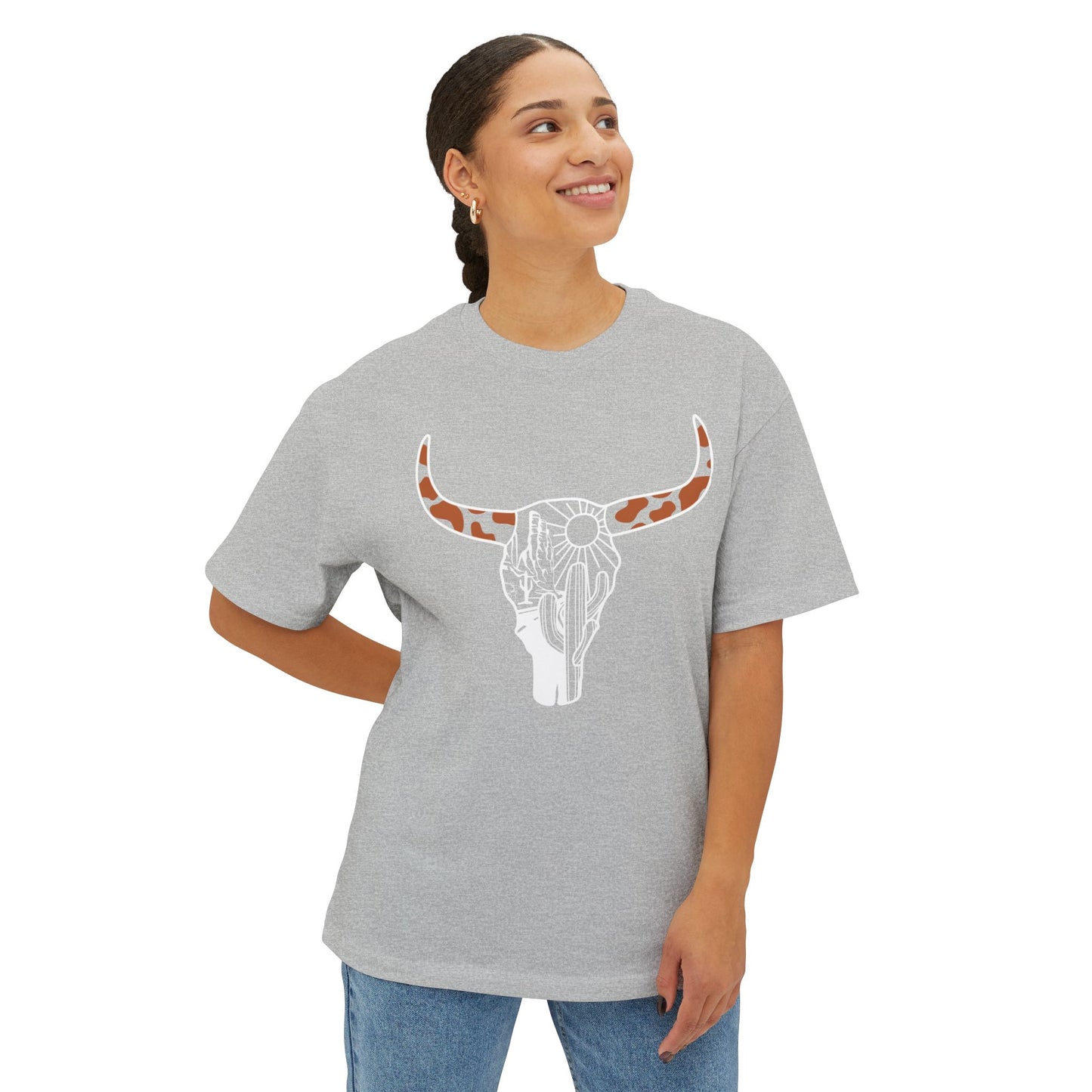 Bull Head Graphic Unisex Oversized T-Shirt