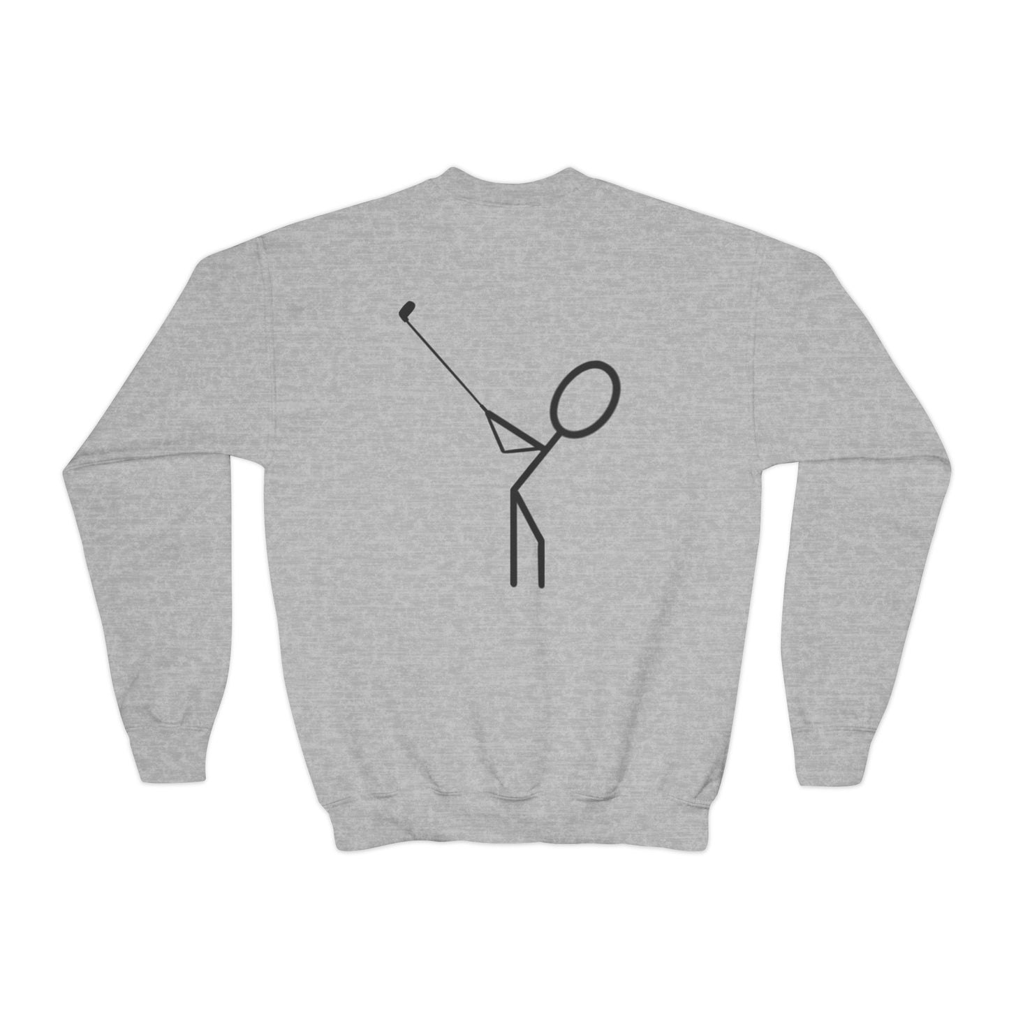 Kids 3OT Full Logo Right Hand Golfer Youth Crewneck Sweatshirt