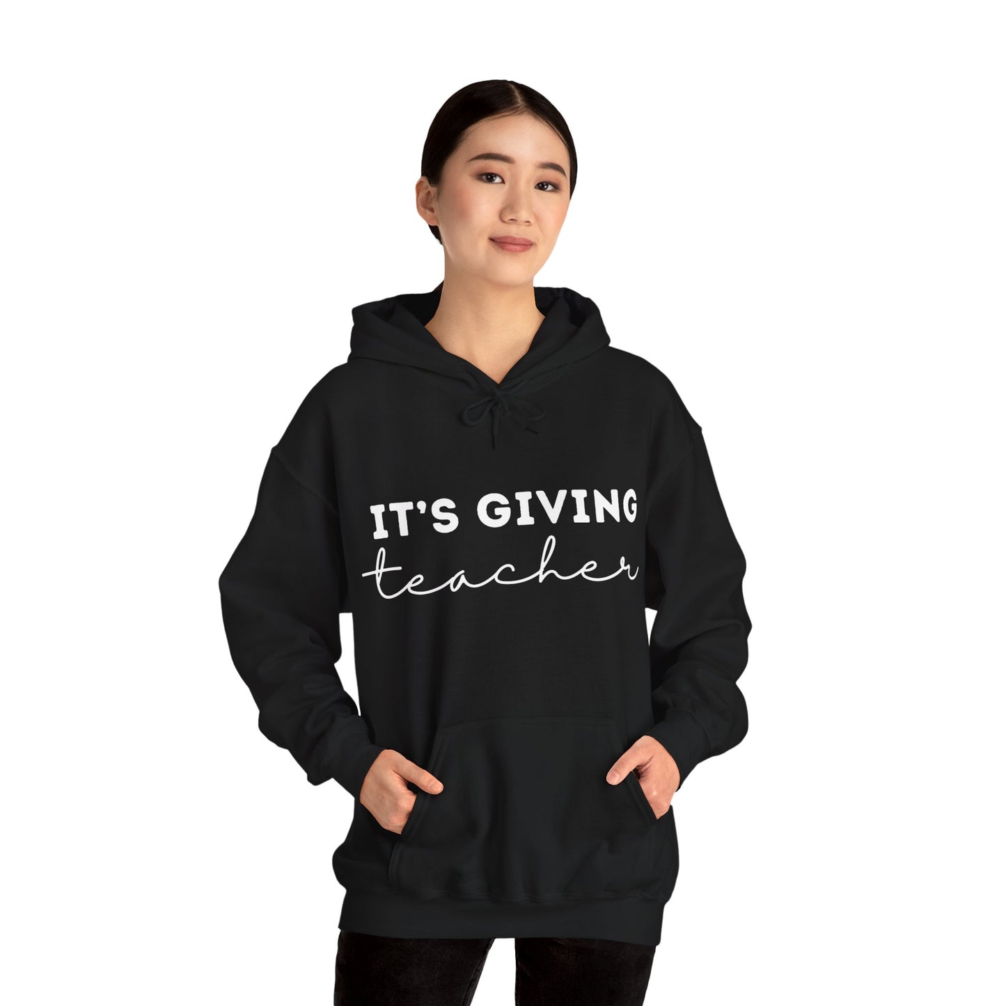 "It's Giving Teacher" Unisex Heavy Blend™ Hooded Sweatshirt