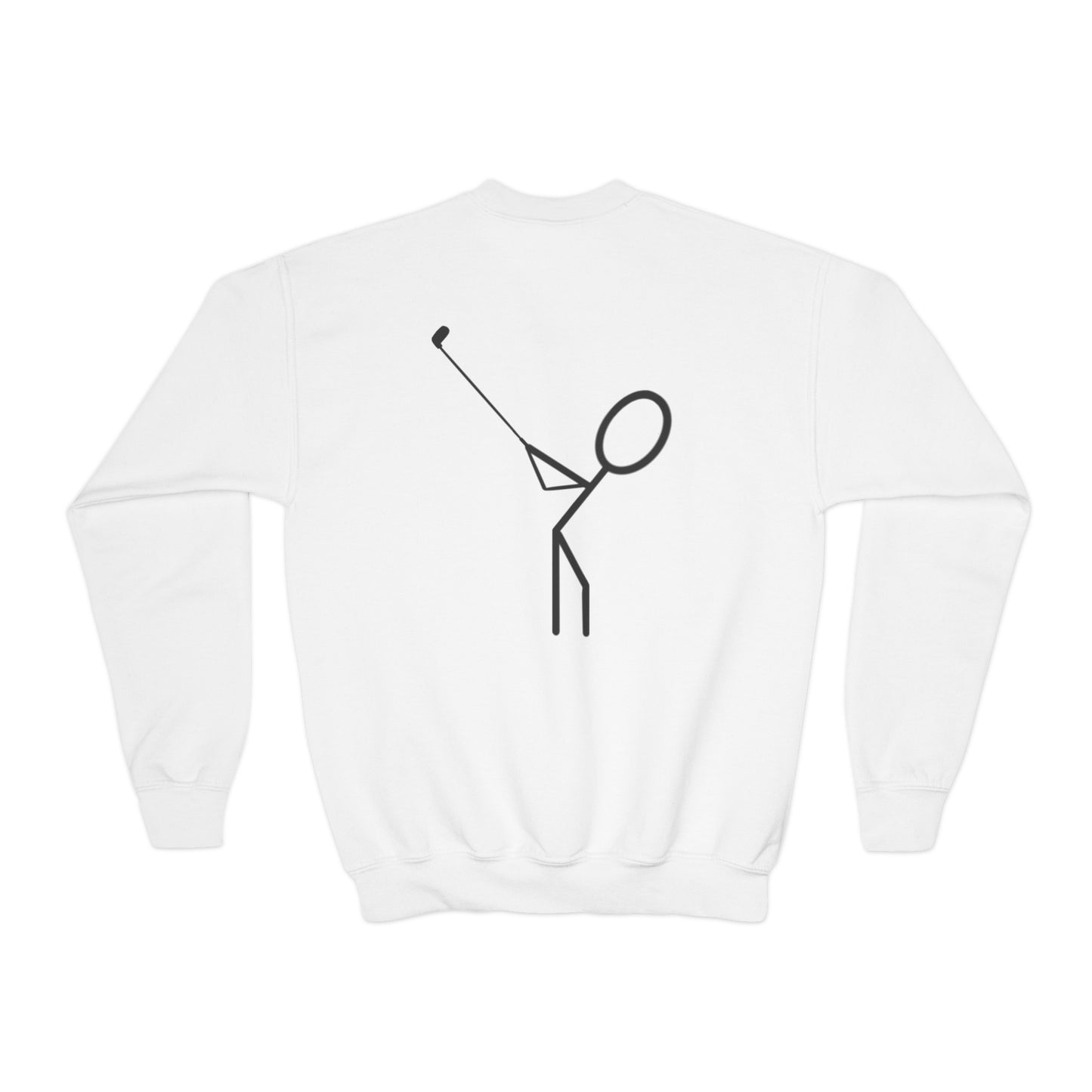 Kids 3OT Full Logo Right Hand Golfer Youth Crewneck Sweatshirt