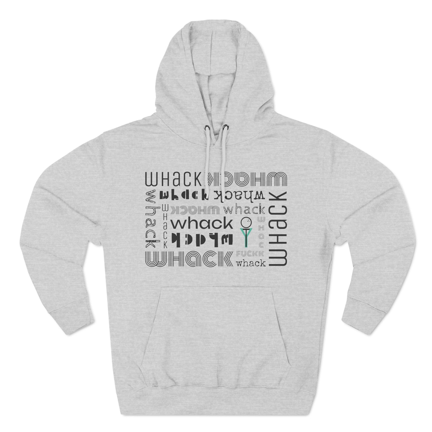 3OT GolfTee WHACK F*ck Abstract Unisex Pullover Hoodie [Front Print]