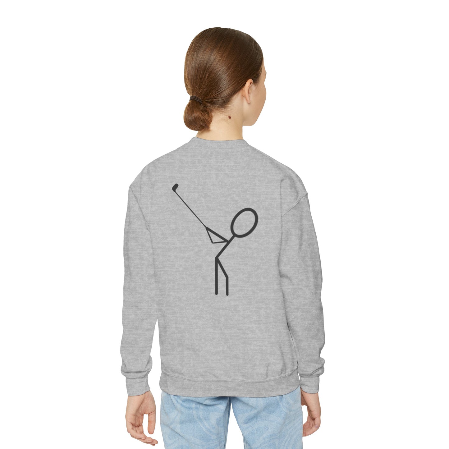 Kids 3OT Full Logo Right Hand Golfer Youth Crewneck Sweatshirt