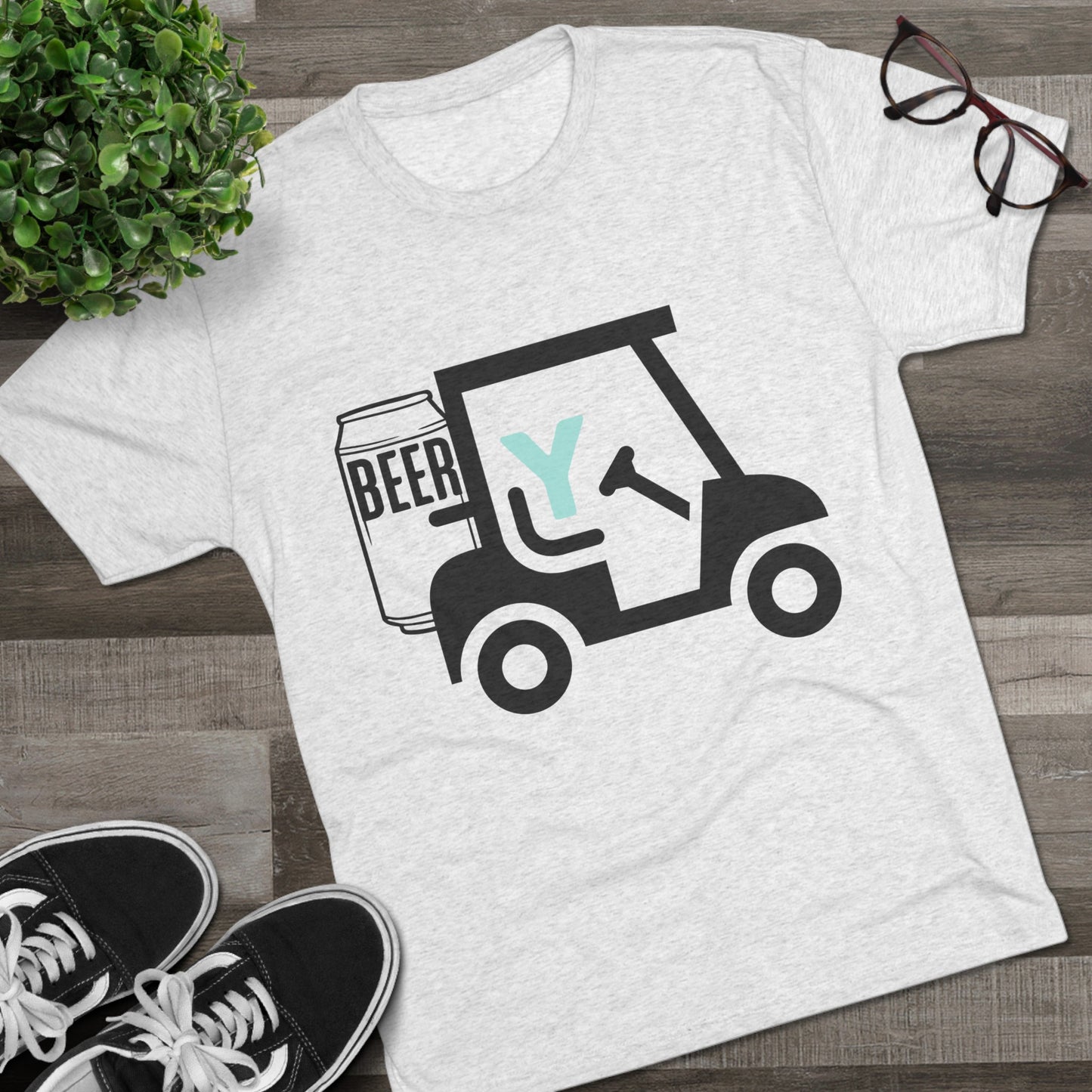 3OT Golf - Beer Cart Unisex Crew Tee (TRI-BLEND)