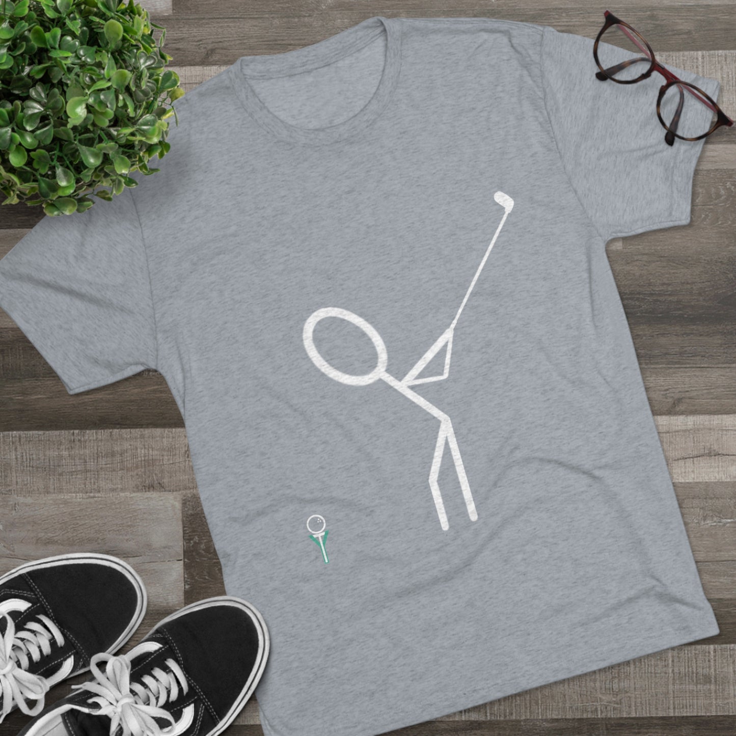 3OT Left Hand Golfer Unisex Crew Tee (TRI-BLEND)