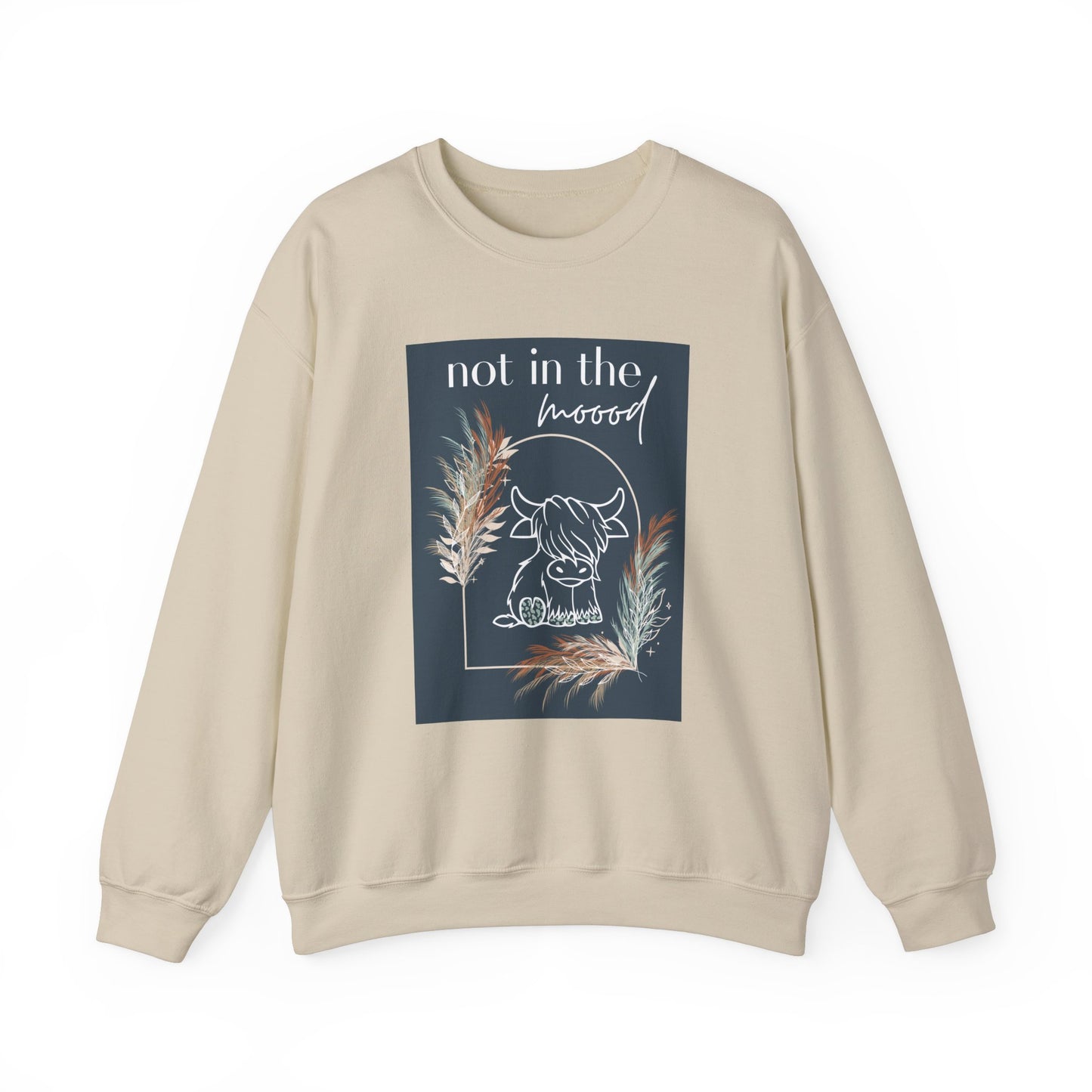 "Not in the moood" Graphic Unisex Crewneck Sweatshirt