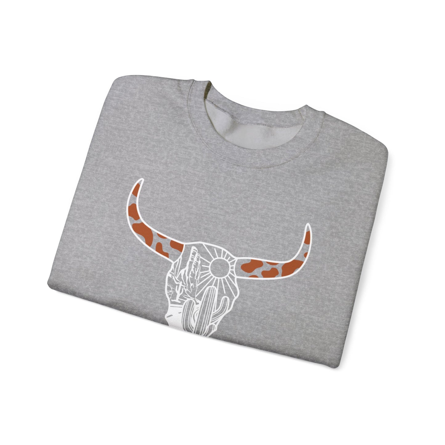 Bull Head Graphic Unisex Crewneck Sweatshirt