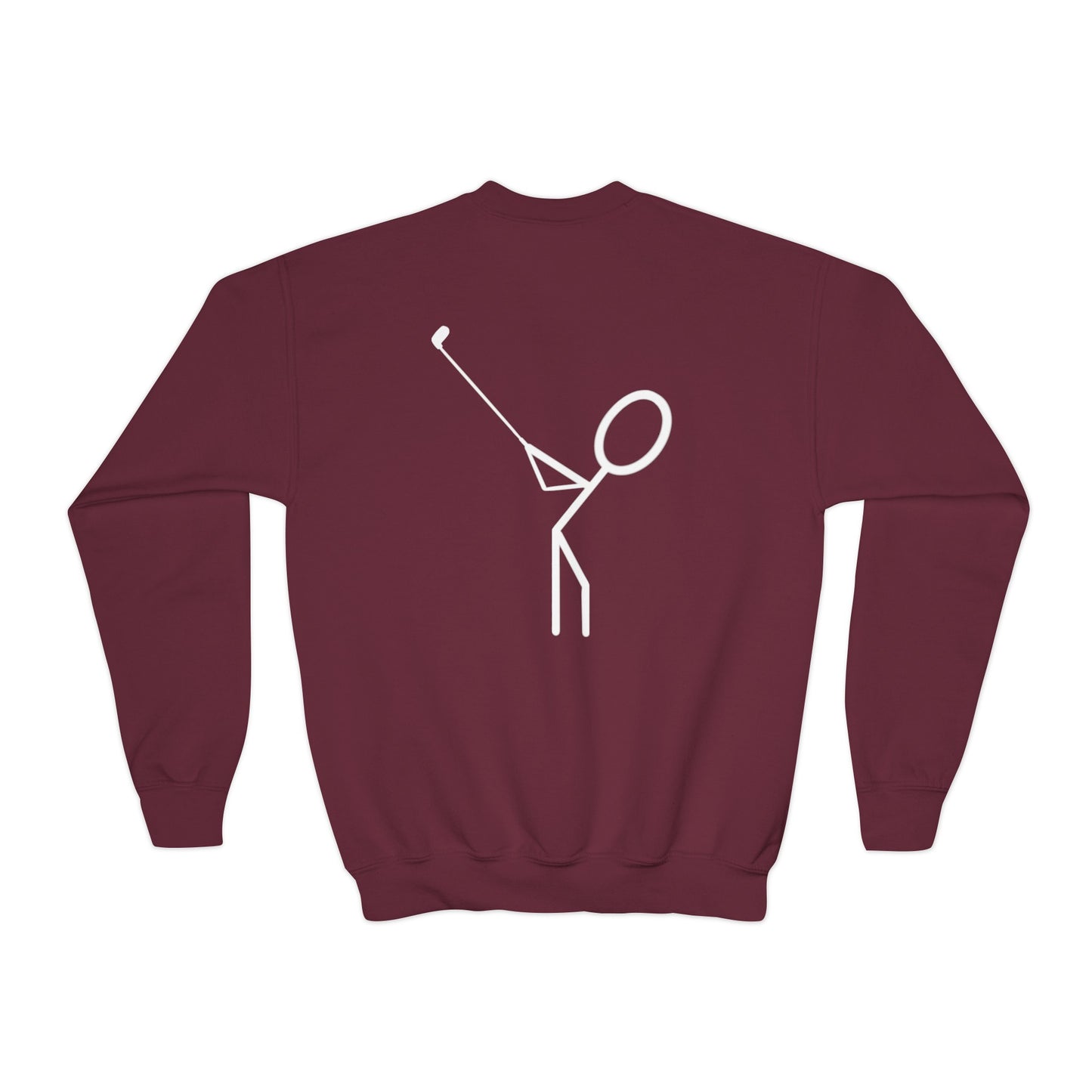 Kids 3OT Full Logo Right Hand Golfer Youth Crewneck Sweatshirt