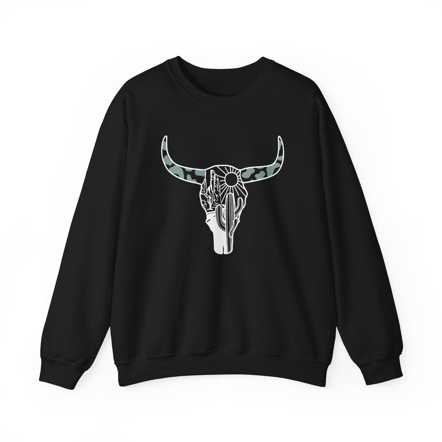 Bull Head Graphic Unisex Crewneck Sweatshirt