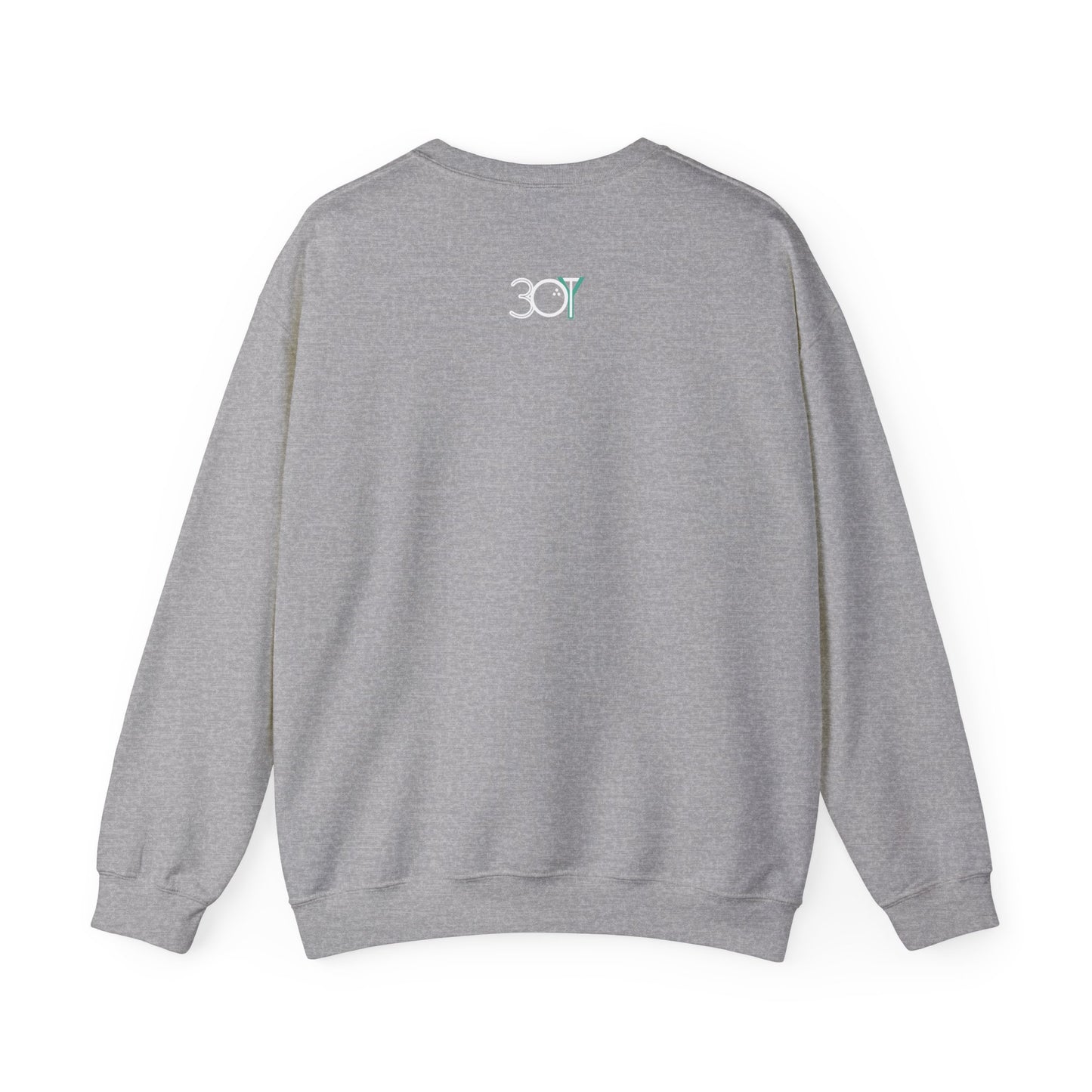 3OT "mulligan" Unisex Crewneck Sweatshirt [front print & back logo]