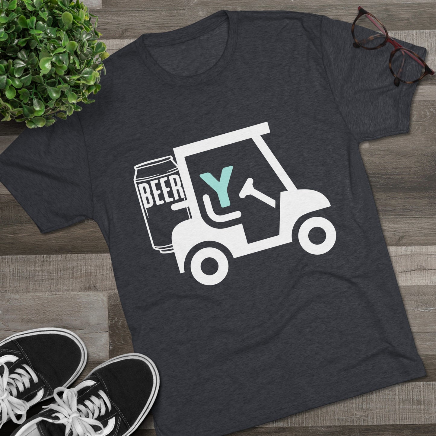 3OT Golf - Beer Cart Unisex Crew Tee (TRI-BLEND)