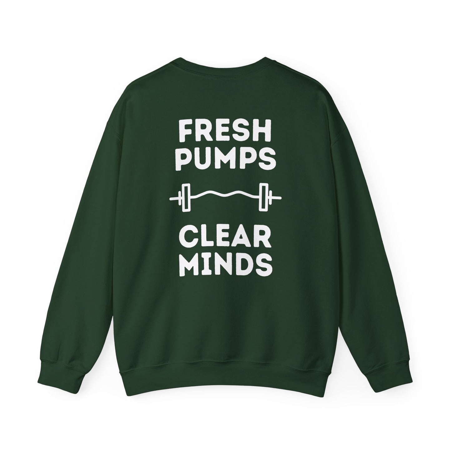 GYN Lifting Club "Fresh Pumps" Pump Cover (Large Logo with back print) Unisex Sweatshirt