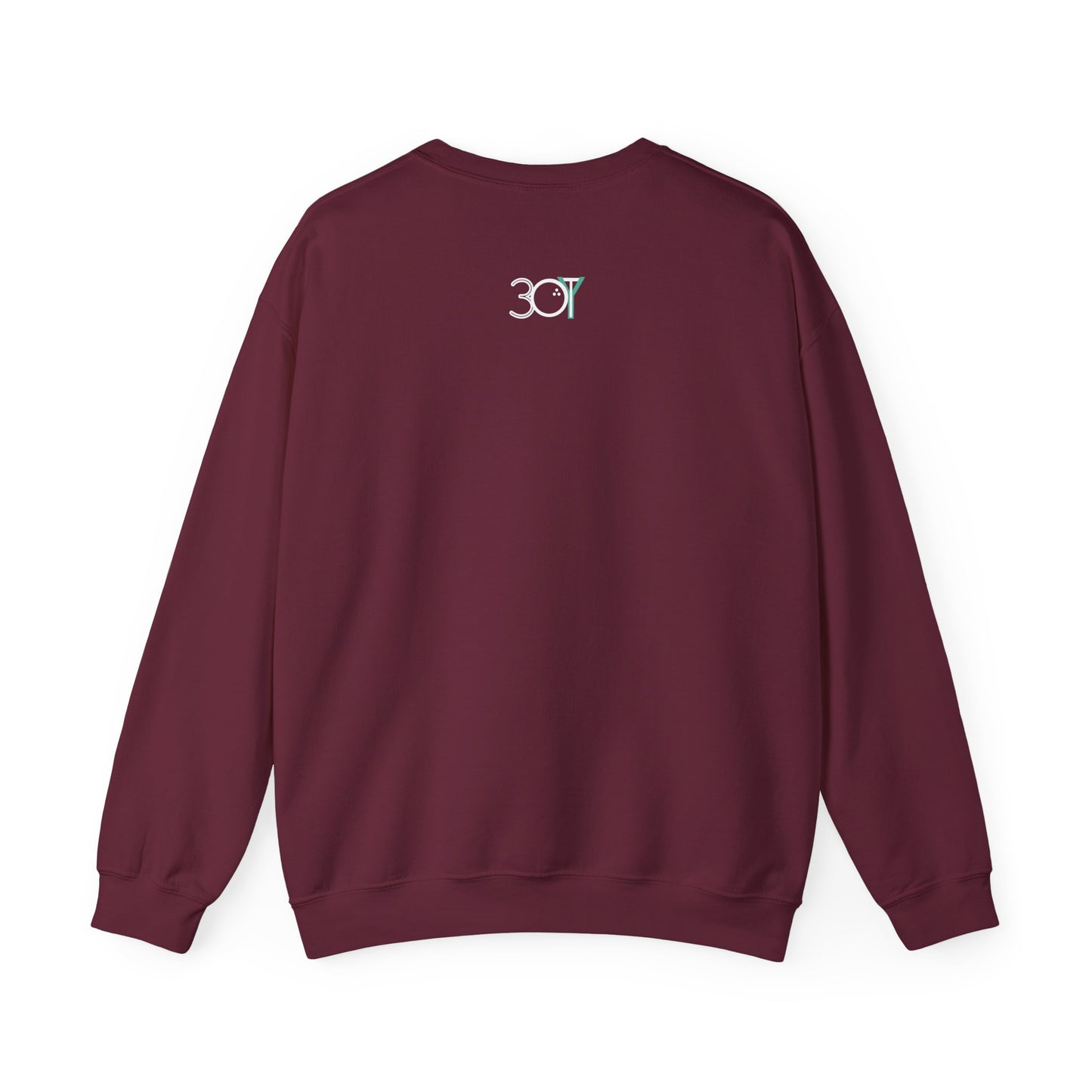 3OT "mulligan" Unisex Crewneck Sweatshirt [front print & back logo]