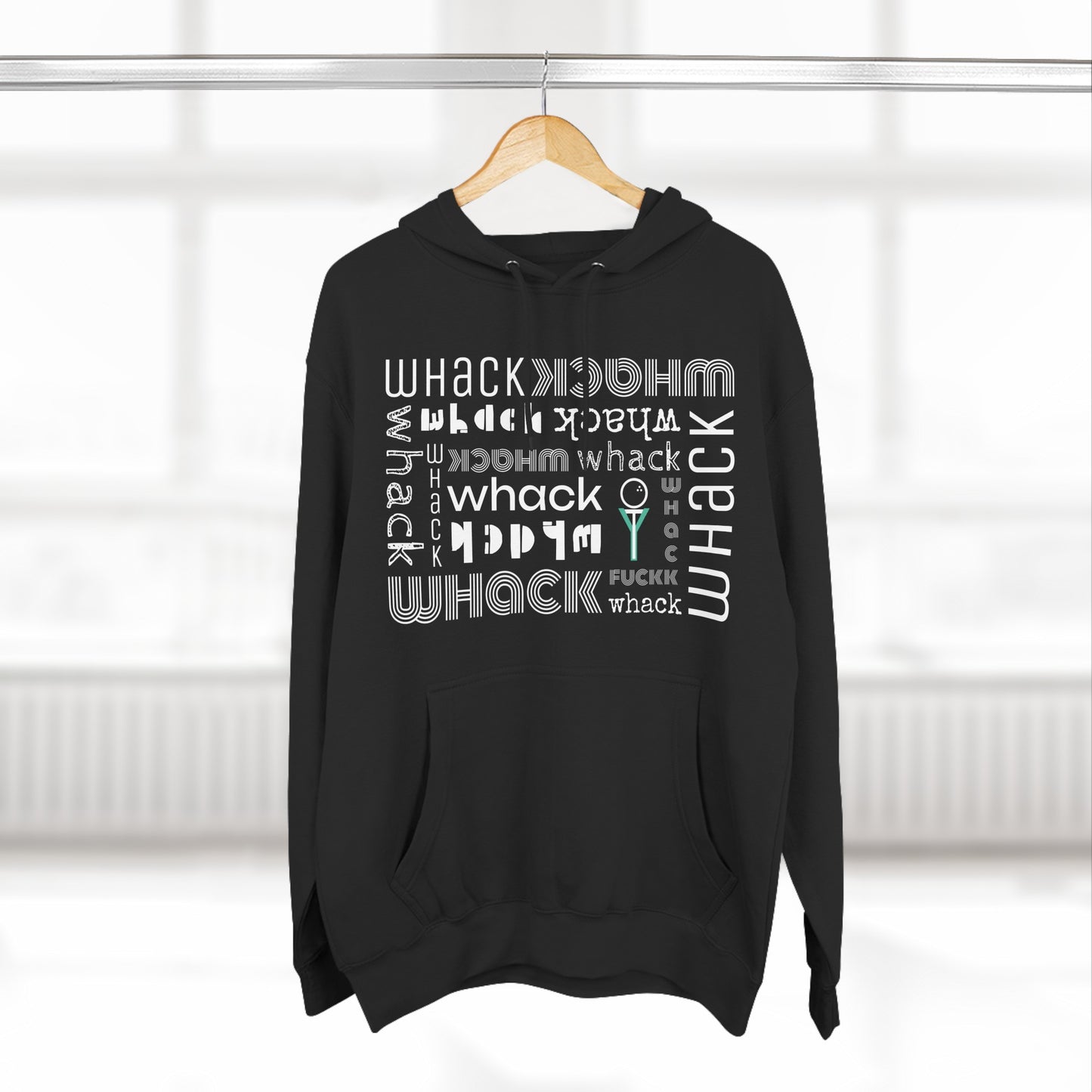 3OT GolfTee WHACK F*ck Abstract Unisex Pullover Hoodie [Front Print]