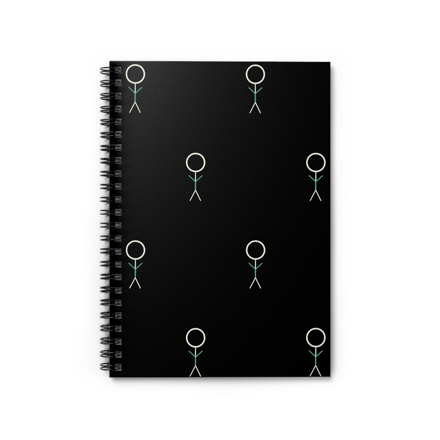 Gen Y Stickperson Spiral Notebook - Ruled Line