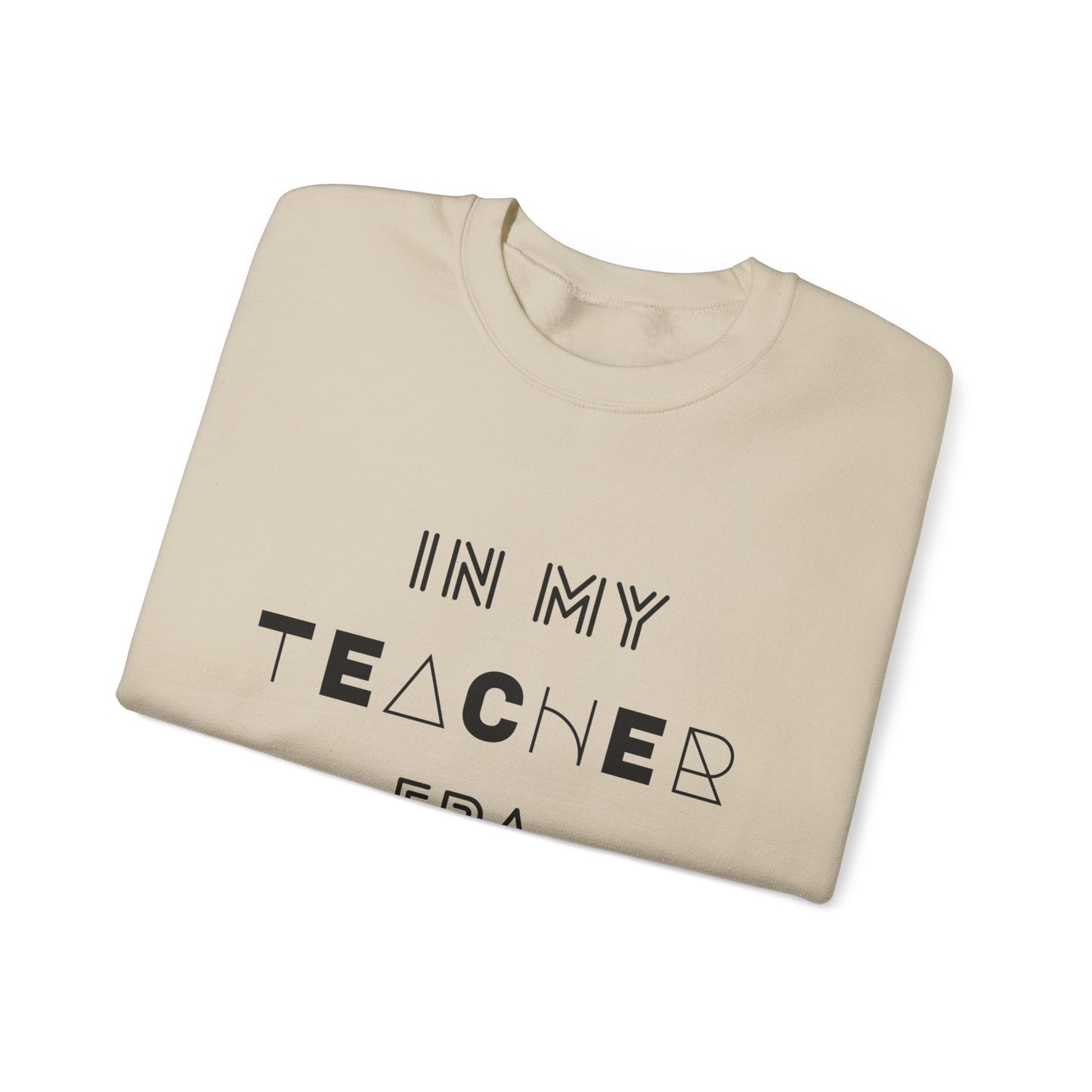 "IN MY TEACHER ERA" (with back print) Unisex Crewneck Sweatshirt