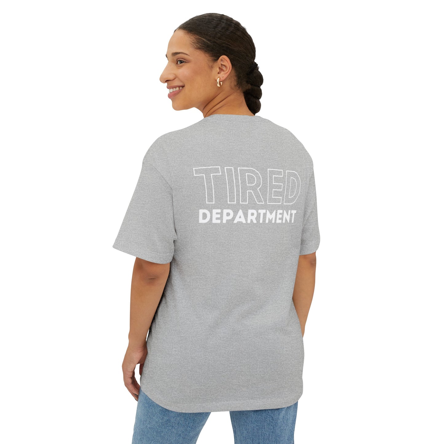 GYN Lyfestyle - Tired Department Unisex Oversized Pump Cover T-Shirt